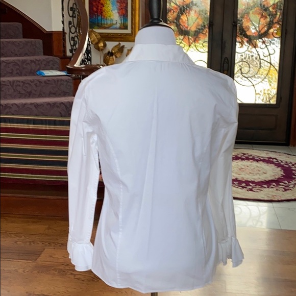 Beautiful Bright White Blouse, size L. - Picture 4 of 7